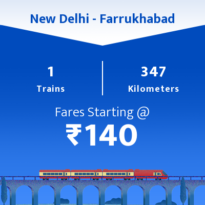 New Delhi To Farrukhabad Trains